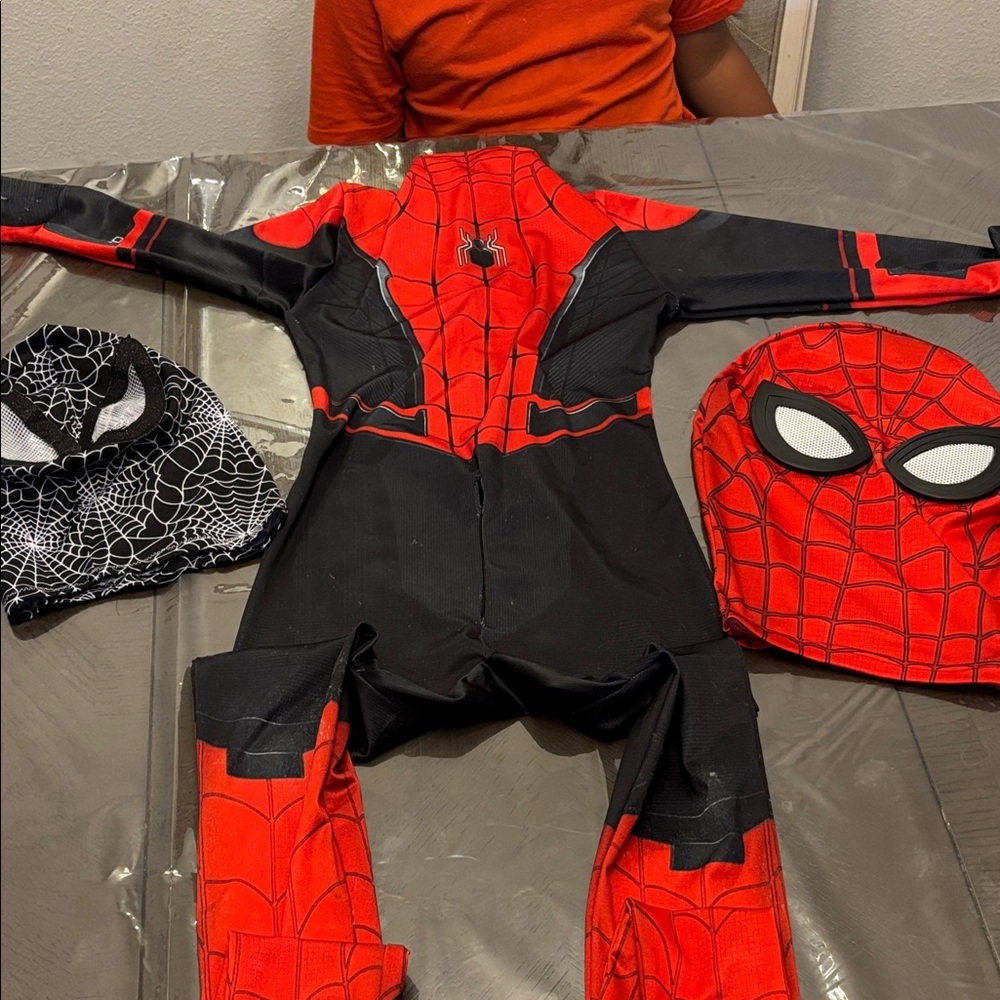 Kids Red and Black Superhero Costume Set